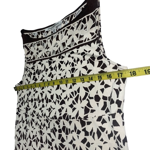 Diane Von Furstenburg Dress Womens 100% Silk Floral Mini Sheath Dress Sz 8 - Picture 7 of 11